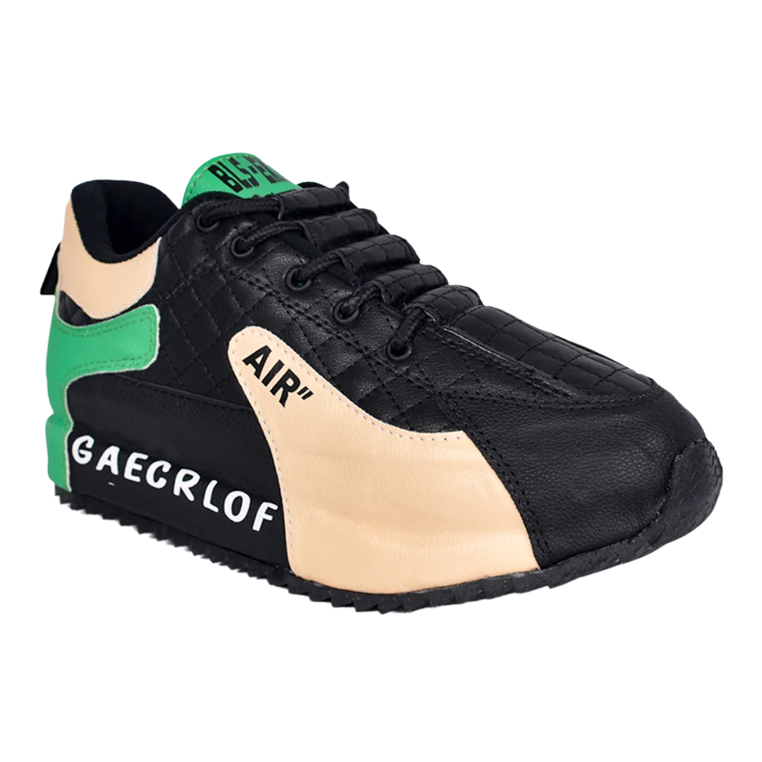 Tenis casuales tipo coreano para hombre en color negro