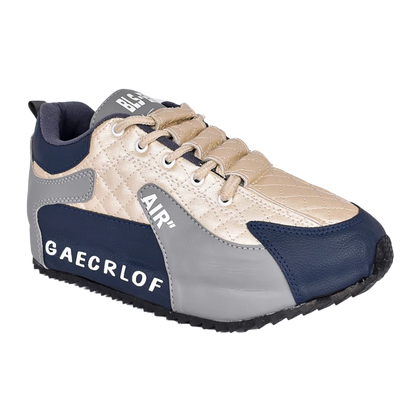 Tenis casuales tipo coreano para hombre en color azul
