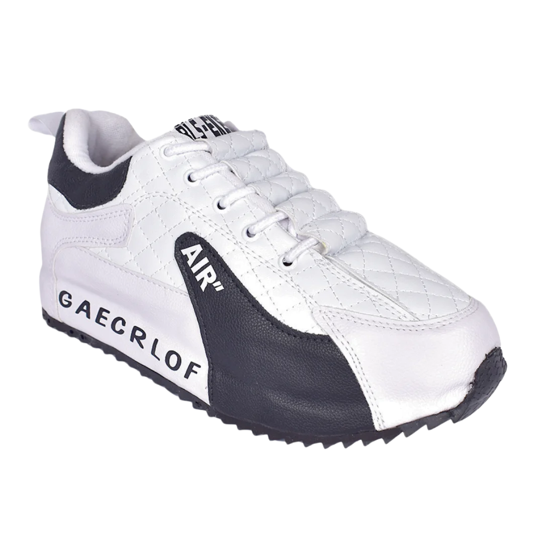 Tenis casuales tipo coreano para hombre en color blanco