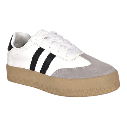 Tenis casuales vento para mujer en color blanco.